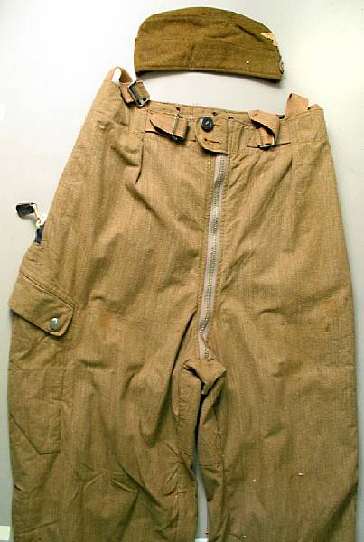 Appraisal: A pair of German Luftwaffe summer weight flight trousers Of