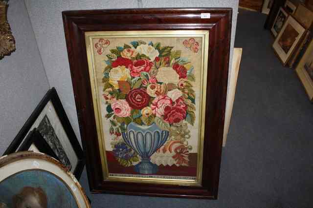 Appraisal: A th Century rosewood frame with cushion moulded border and