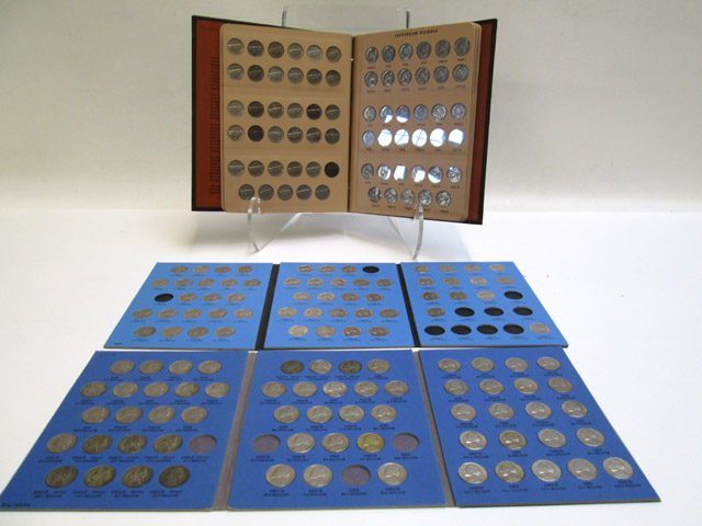 Appraisal: U S JEFFERSON NICKEL COLLECTION IN THREE ALBUMS total coins