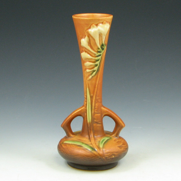 Appraisal: Roseville Freesia - Bud Vase - Mint Roseville Freesia bud