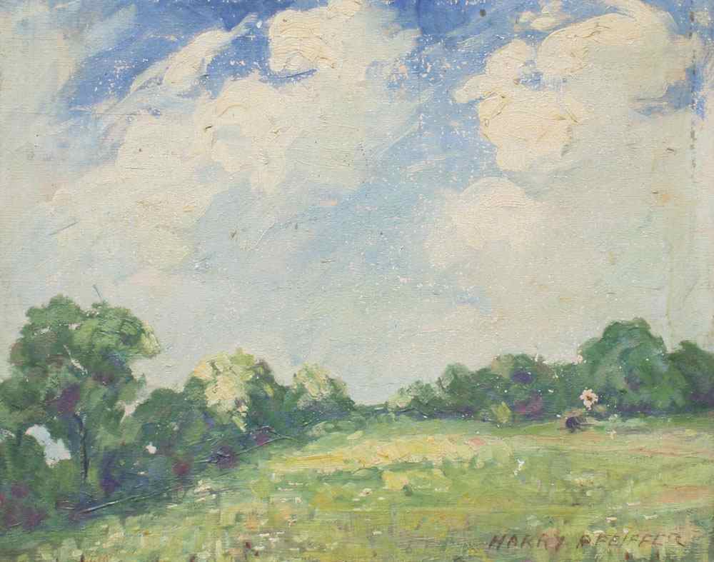 Appraisal: PFIEFFER Heinrich Harry American - Pastoral Landscape with Open Field