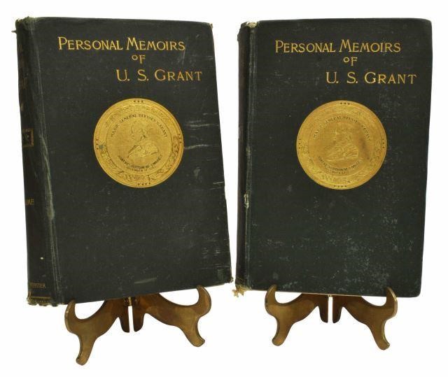 Appraisal: volumes Personal Memoirs of U S Grant Charles L Webster