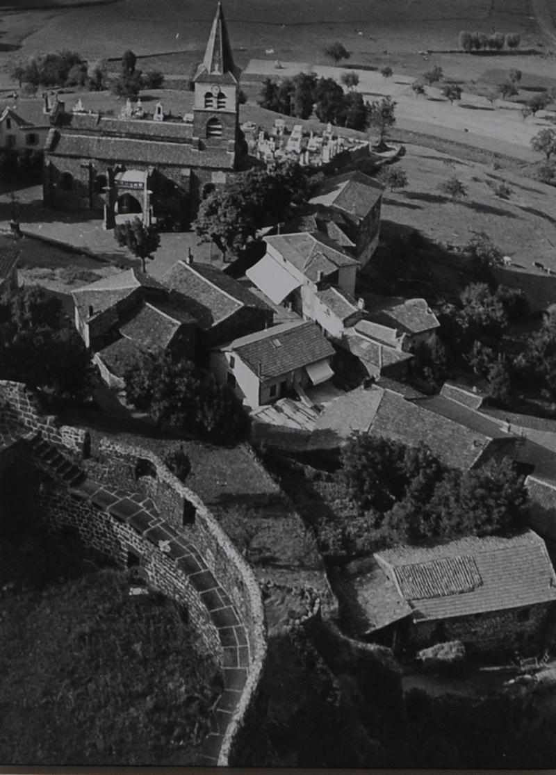 Appraisal: BRASSAI - VILLAGE OF POLIGNAC Black and white photograph studio's