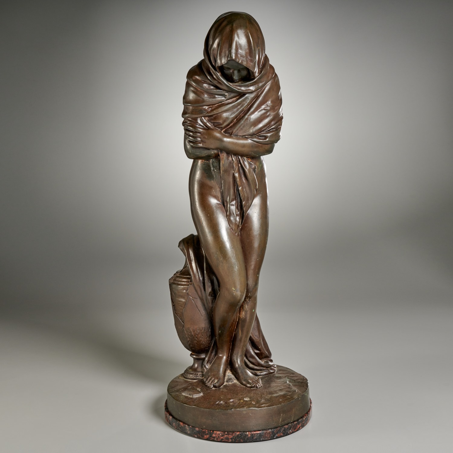 Appraisal: J A HOUDON AFTER BARBEDIENNE BRONZE After Jean Antoine Houdon