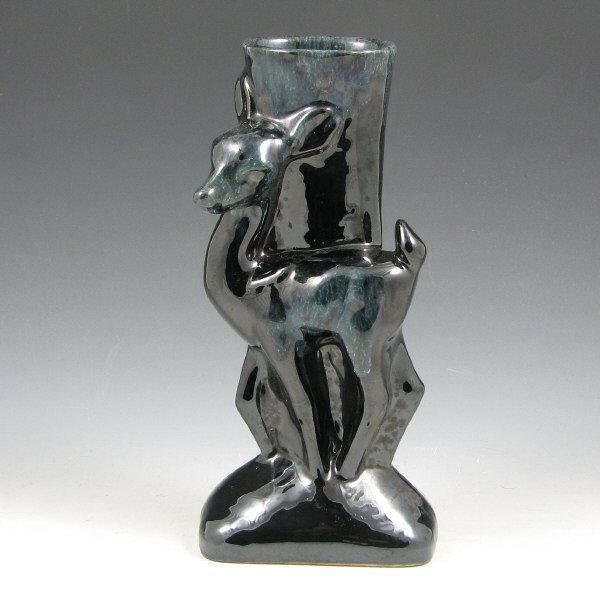 Appraisal: Anna Van Briggle Deer Vase - Mint Uncommon Anna Van