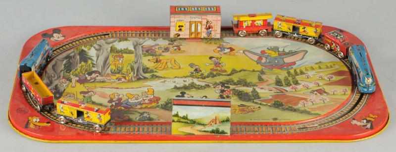 Appraisal: Tin Litho Marx Walt Disney Train Set American Set includes