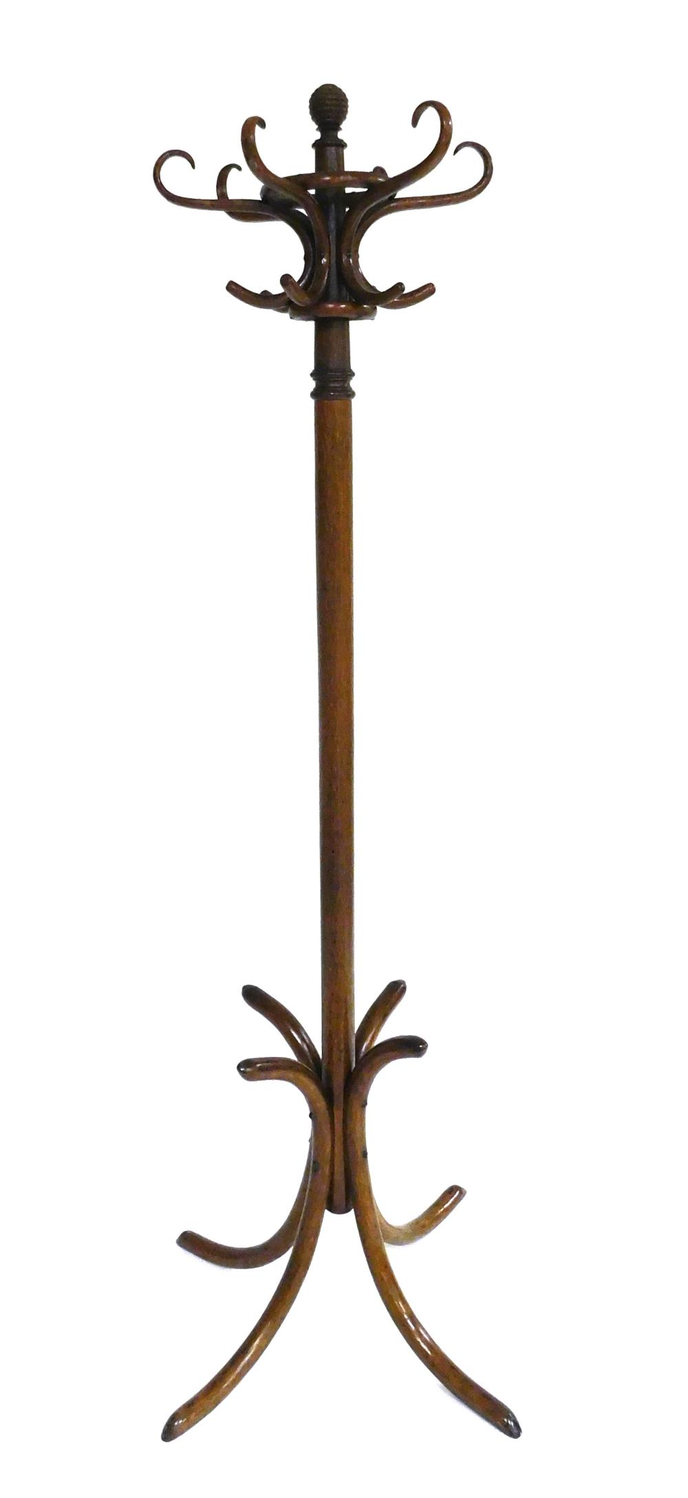 Appraisal: Thonet bentwood hall coat rack early to mid th C