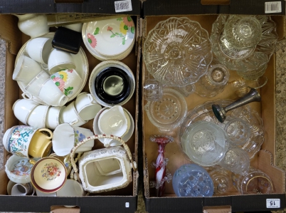 Appraisal: A collection of pottery and glassware to include Grafton part