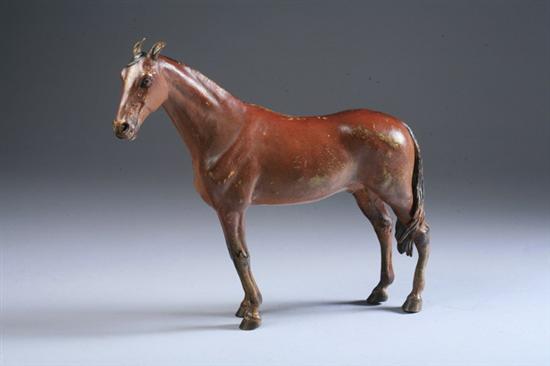 Appraisal: AUSTRIAN COLD-PAINTED BRONZE FIGURE OF A MARWARI STALLION early th