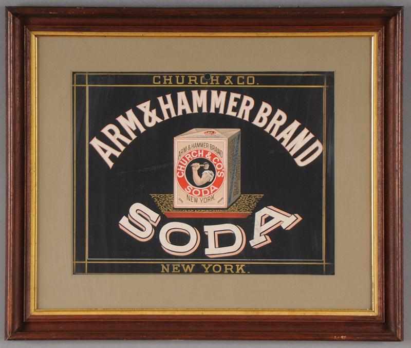 Appraisal: ARM HAMMER BRAND BAKING SODA BROADSIDE ADVERSTISEMENT Marked ''Church Co