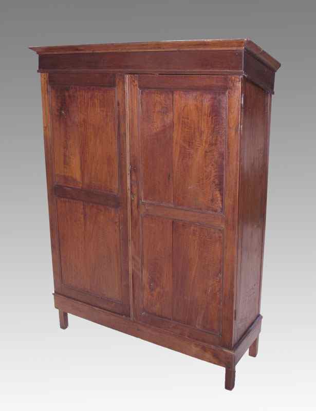 Appraisal: DOOR AMERICAN COUNTRY CUPBOARD With unusual sloped top '' h