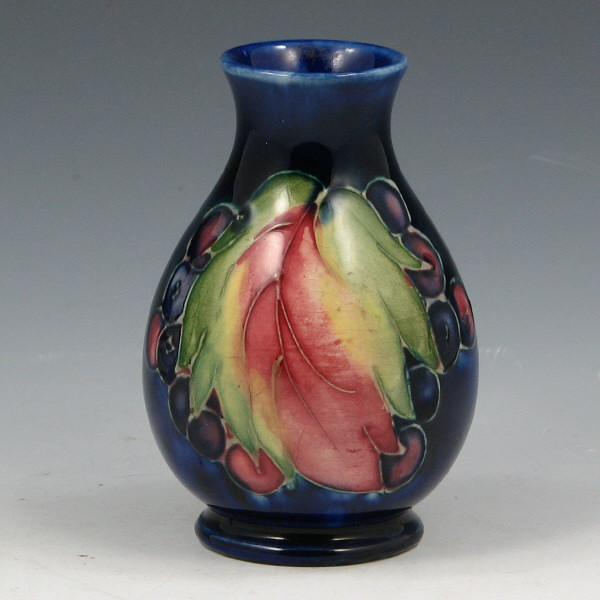 Appraisal: Moorcroft Cabinet Vase - Mint Moorcroft cabinet vase with grapes