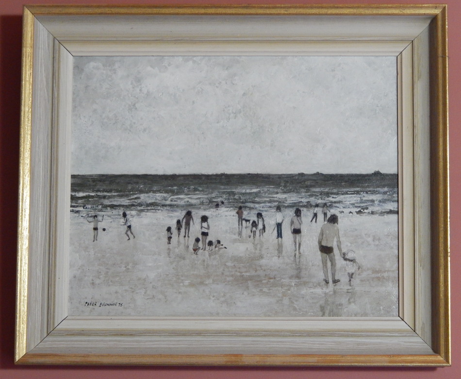 Appraisal: Peter Brannan - By The Sea oil on board signed