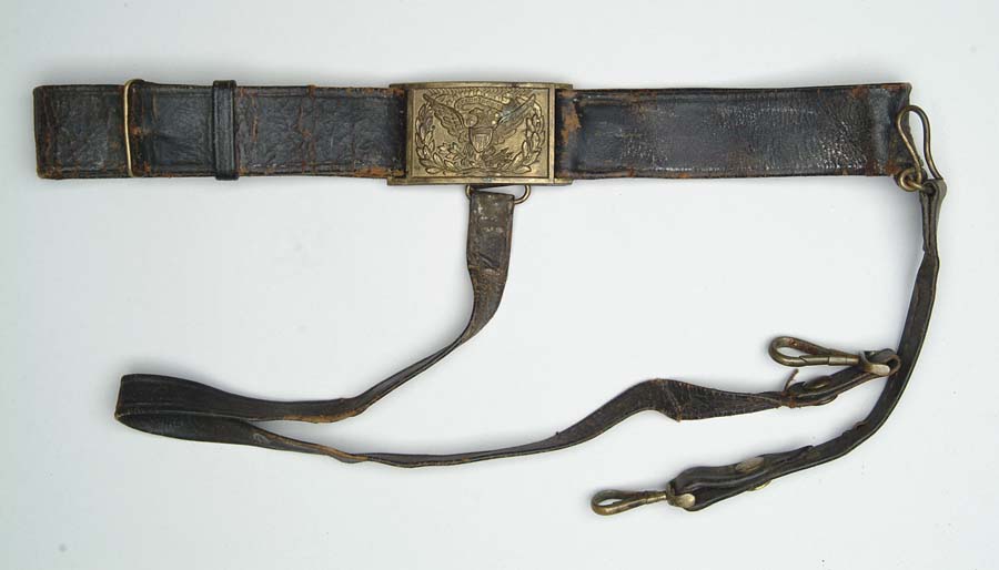 Appraisal: CIVIL WAR UNION OFFICER S SWORD BELT Well made patent