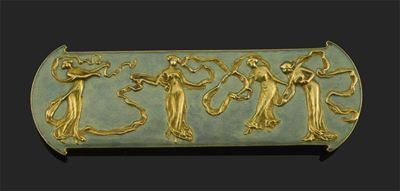 Appraisal: An Art Nouveau gold and enamel brooch by Rene Lalique