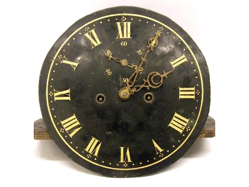 Appraisal: Walnut and ebonised two train Vienna regulator wall clock the