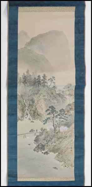 Appraisal: JAPANESE PAINTED SILK SCROLL Condition No Specific Condition Recorded -