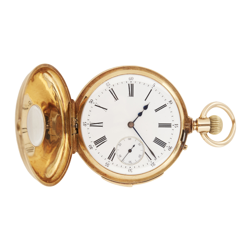 Appraisal: An ct gold cased quarter repeater pocket watch ALTERATION -