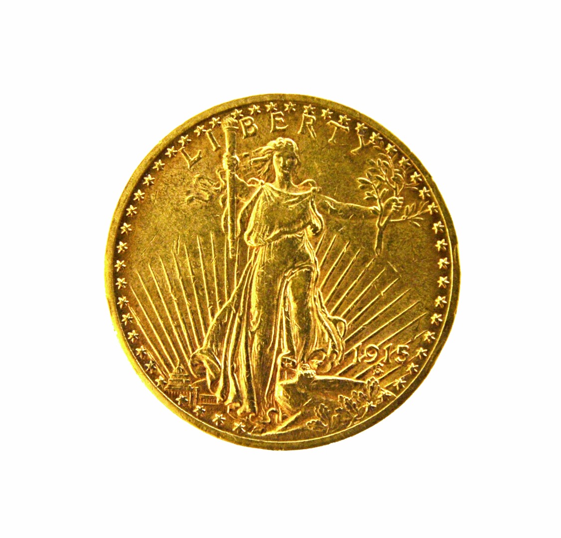 Appraisal: A U S A gold twenty dollars Illustrated