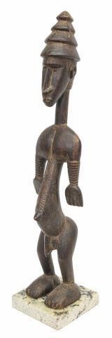 Appraisal: Bambara carved wood figure West Africa likely Mali a male