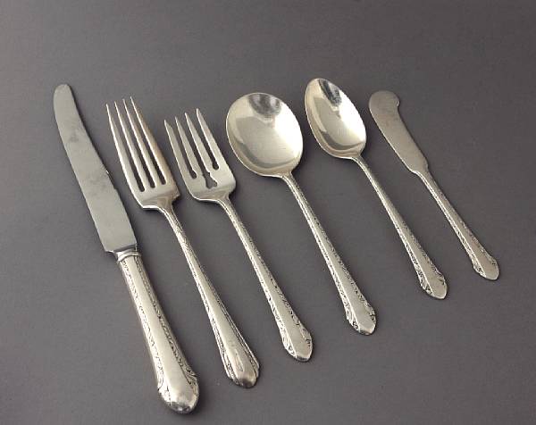 Appraisal: Two suites of sterling flatware Towle Silversmiths Newburyport MA and