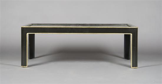 Appraisal: A Chinese Lacquered Low Table Height x width x depth