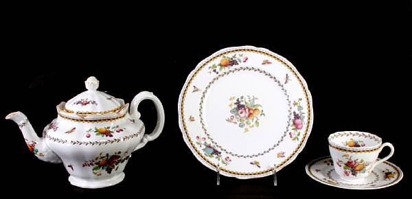 Appraisal: A Spode porcelain part dinner service in the Rockingham pattern