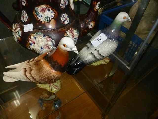 Appraisal: TWO SECOND SERIES BESWICK PIGEONS one brown the other grey