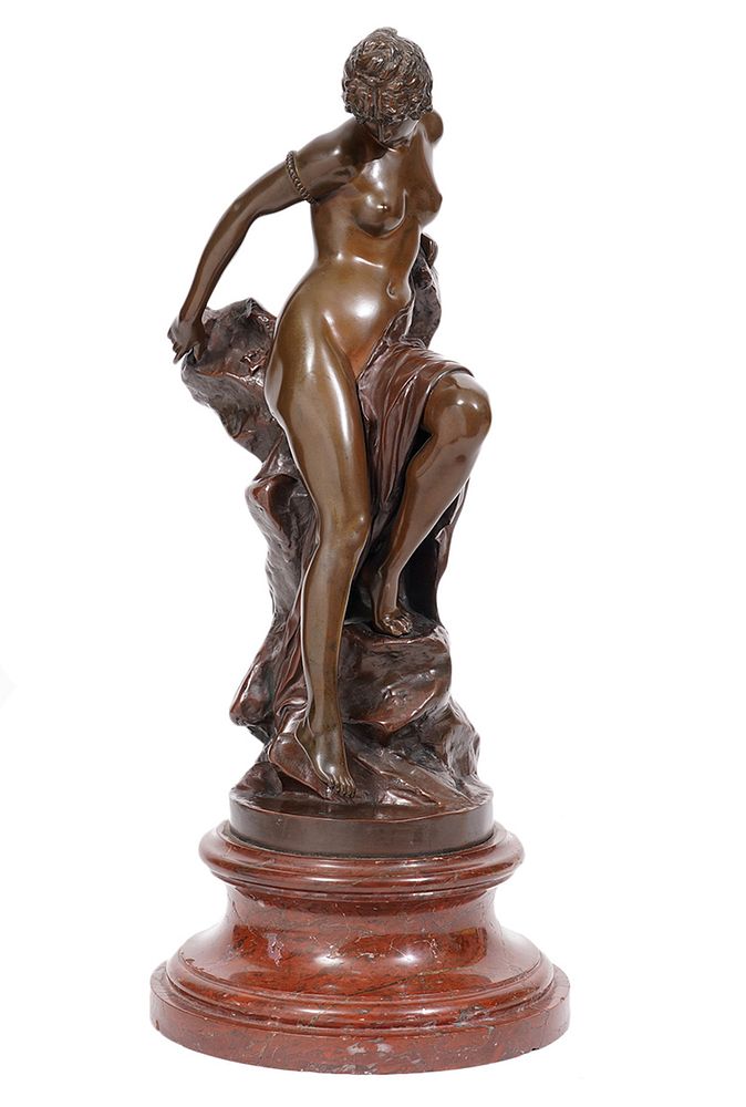 Appraisal: Ferdinand Lepcke Bronze Sculpture Ferdinand Lepcke Germany - Bronze figure