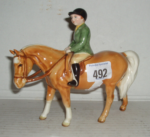 Appraisal: Boy On Pony Legs Restuck