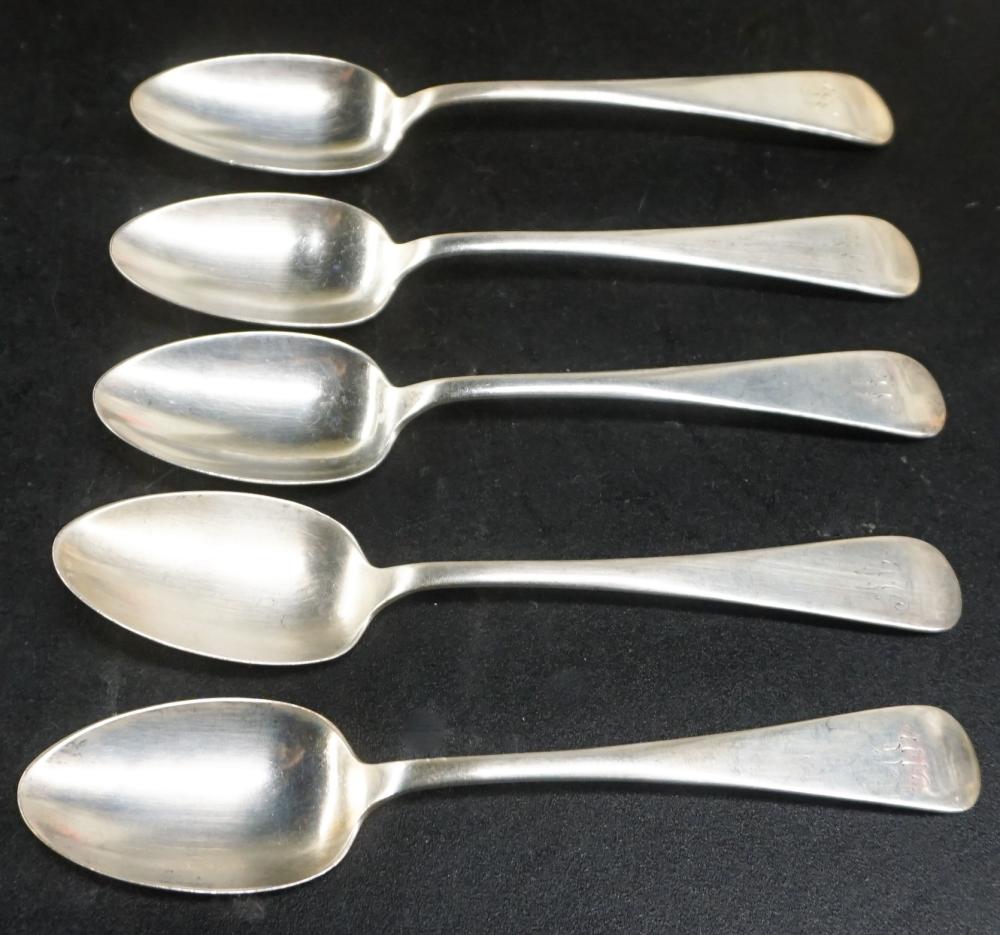 Appraisal: Five Meriden Britannia Co Sterling Silver Teaspoons ozt