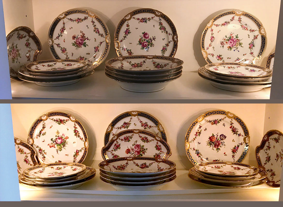 Appraisal: ROYAL VIENNA CHINA DINNER SERVICE Approx pieces from Royal Vienna