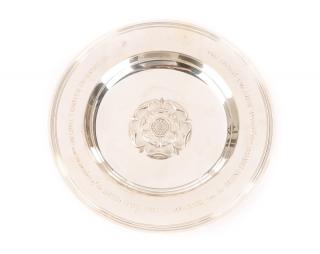 Appraisal: Asprey Sterling Silver British Embassy Dish Asprey Co English London