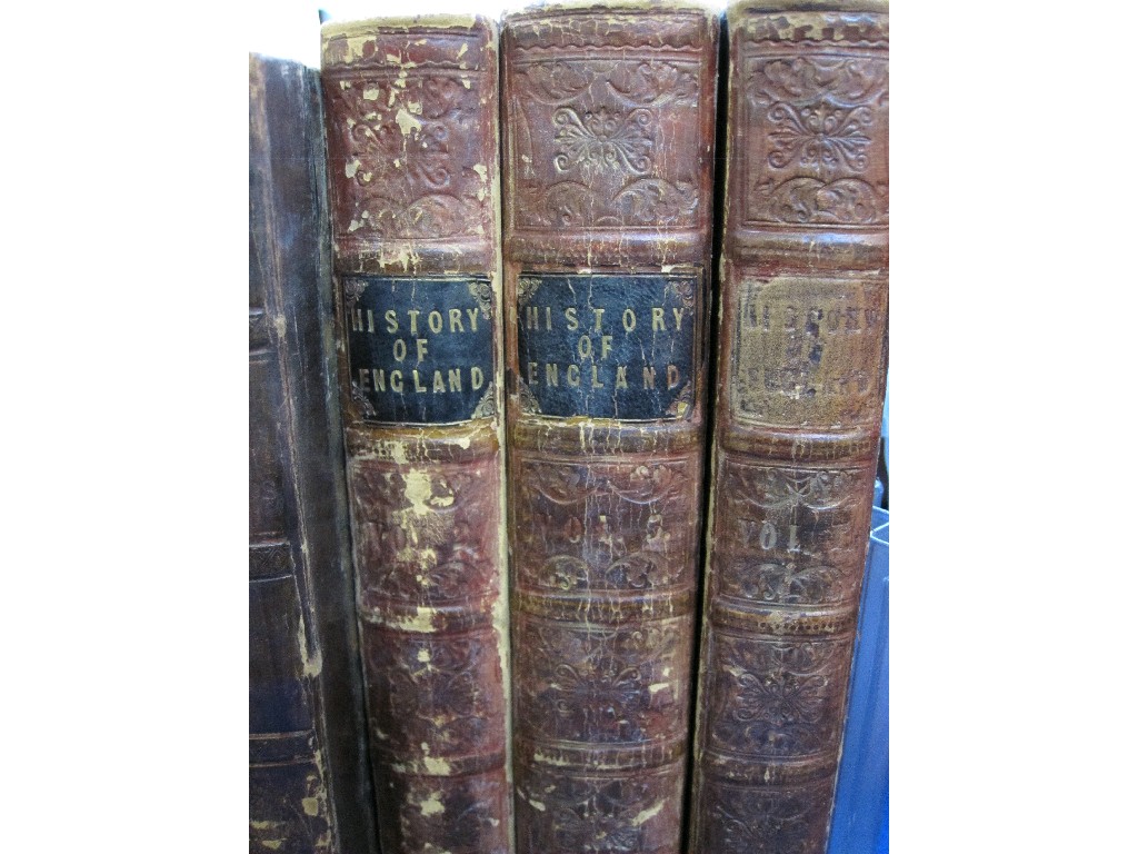 Appraisal: Three volumes of 'History of England' dated