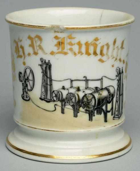 Appraisal: Steam Accessory Shaving Mug Gilt name G R Knight Nice