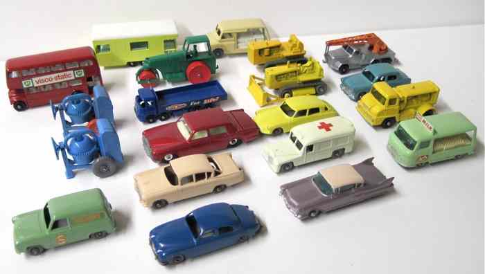 Appraisal: TWENTY MATCHBOX TOY VEHICLES including No's Aveling Barford road roller