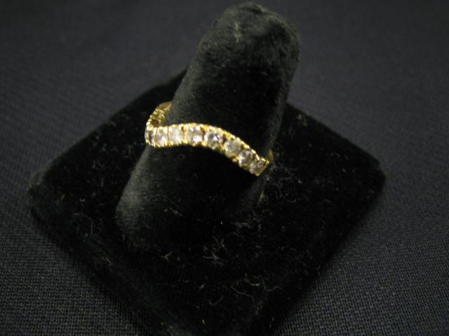 Appraisal: Diamond Carved Band diamonds total carats in k yellow gold