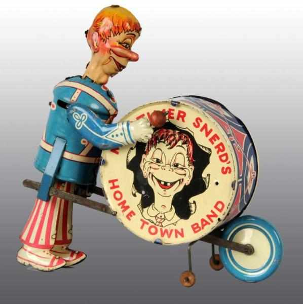 Appraisal: Tin Marx Mortimer Snerd Band Wind-Up Toy Description American Working