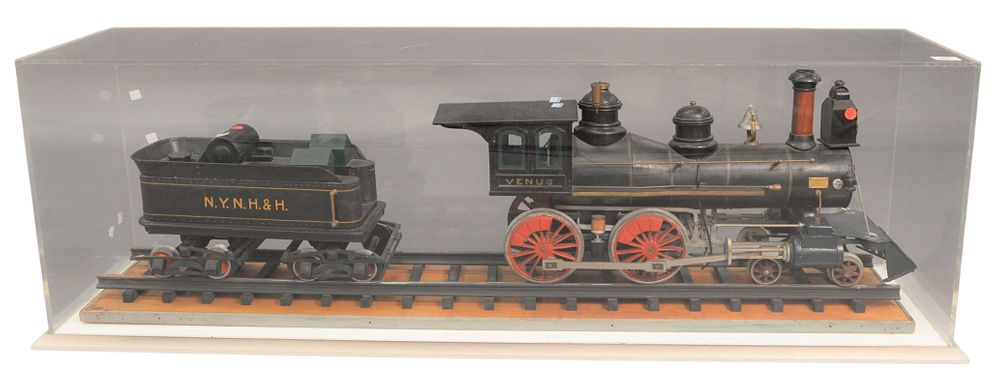 Appraisal: Large Venus Train Engine and Tender Model finely built of