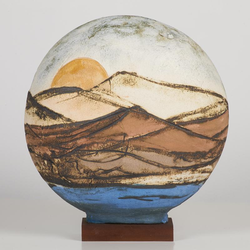 Appraisal: SYLVIA BLANCO Puerto Rican th c Ceramic sculpture with landscape