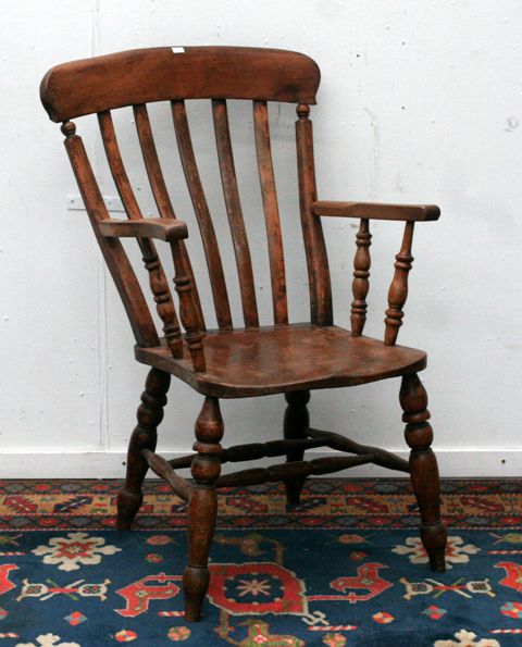 Appraisal: A Windsor armchair in ash and elm th century