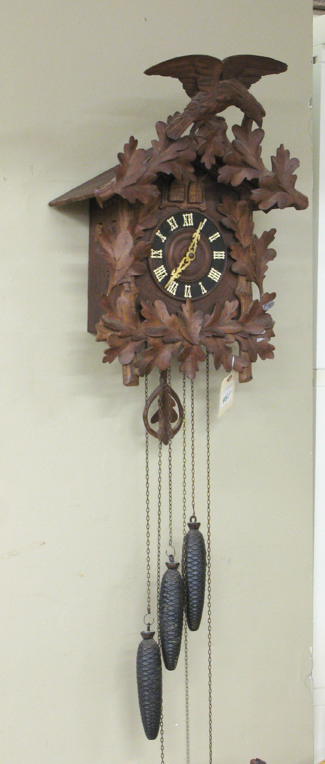 Appraisal: BLACK FOREST CUCKOO WALL CLOCK German th century having a