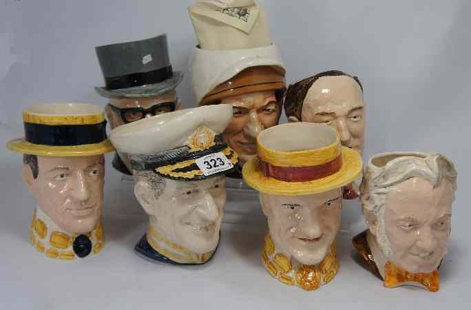 Appraisal: A collection of Large Character Jugs made by Trust Potteries