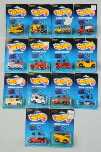 Appraisal: Lot of Mattel Hot Wheels Workhorses Vehicles Description Includes Old