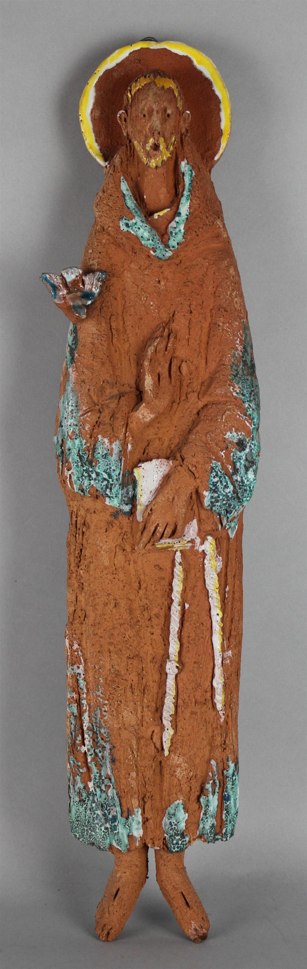 Appraisal: UGO LUCERNI ITALIAN - SAINT FRANCIS together with a CARVED