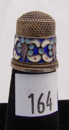 Appraisal: Russian enamel thimble