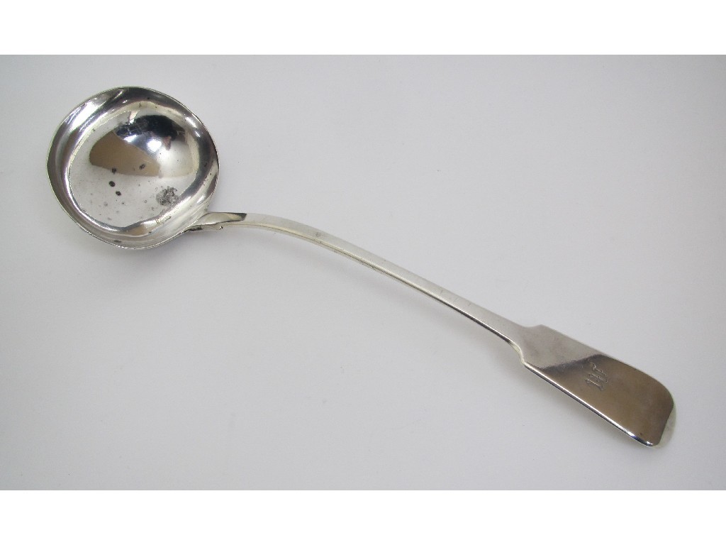 Appraisal: A th Century Irish silver soup ladle with rat tail