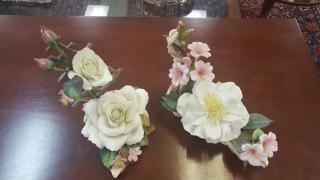 Appraisal: Boehm Porcelain Floral arrangements as is