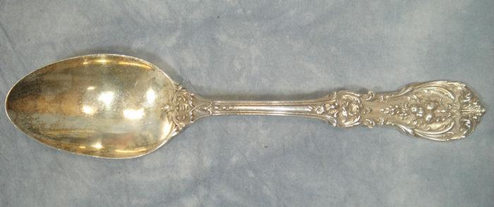 Appraisal: Reed Barton Francis I serving spoon mono l TO Estimate