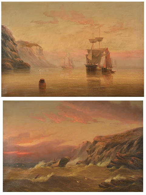 Appraisal: EDWARD KING REDMORE - Shipping in a calm and a